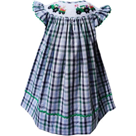 Dana Kids Girls Easter Bunny on Monster Truck Hand Smocked Dress 2T-7 Years