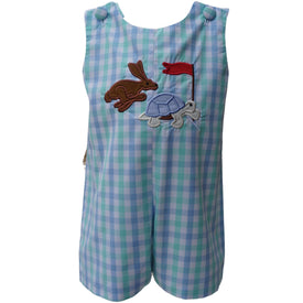 Dana Kids Boys The Tortoise and Hare Applique Shortall  6M-3T