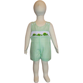 Dana Kids Little Boys Dino Hand Smocked Shortall 6M to 4T