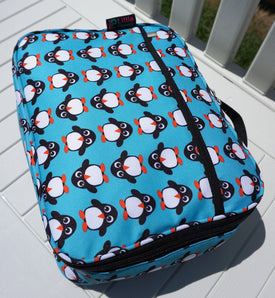 Little Planets Girl / Boy All Over Print Kid School Lunch Box (Penguin)