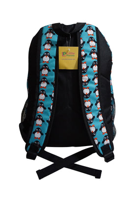 Little Planets Boys Girls All Over Print 16'' Kid School Backpack, Penguin