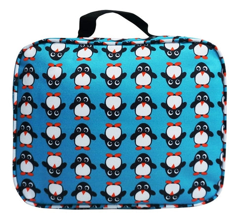 Image of Little Planets Girl / Boy All Over Print Kid School Lunch Box (Penguin)