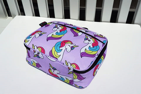 Image of Little Planets Girls All Over Print Kid School Lunch Box (Unicorn)