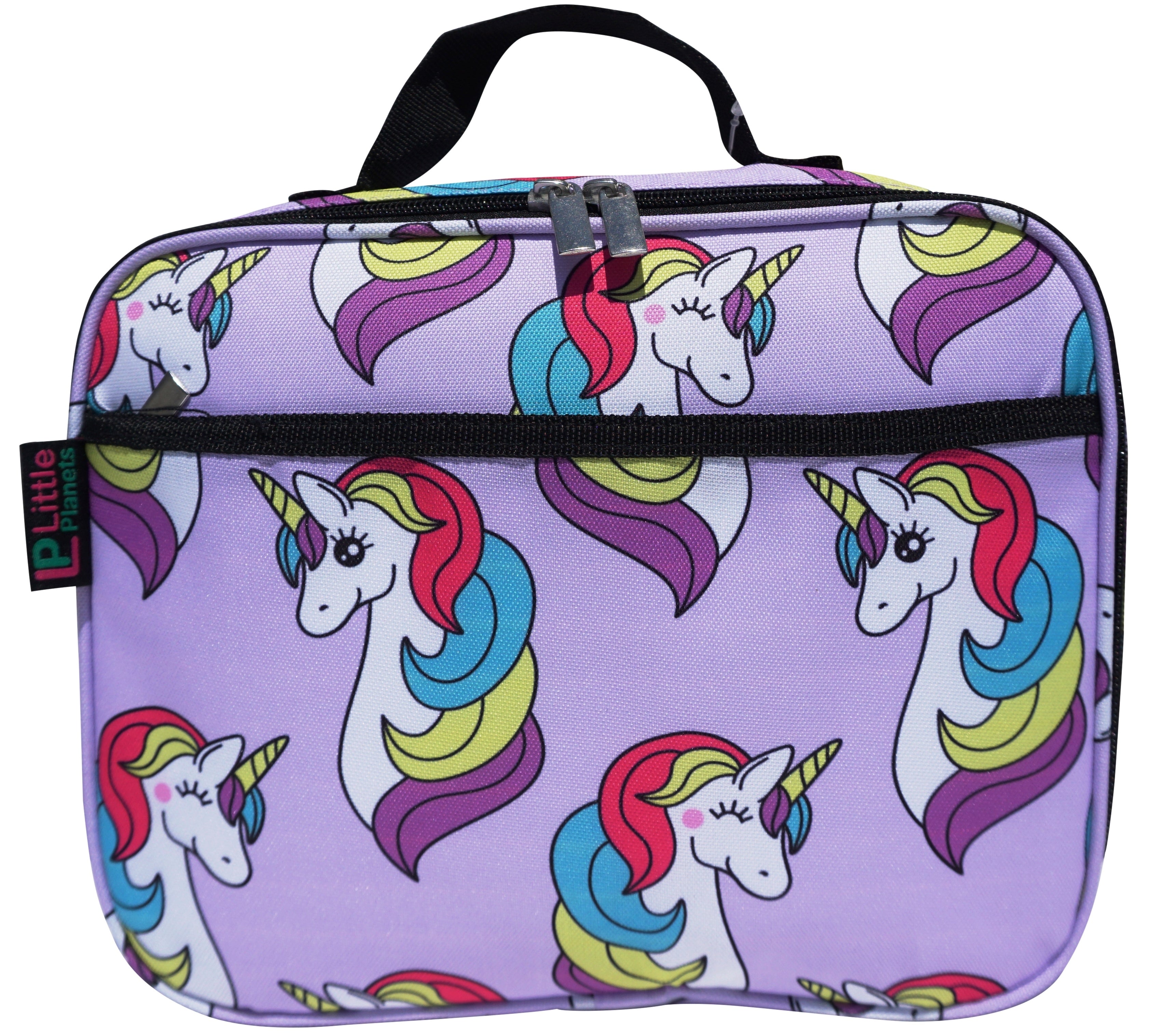 Little Planets Girls All Over Print Kid School Lunch Box (Unicorn)