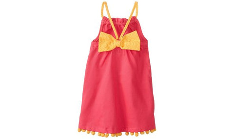 Image of Mud Pie Baby Girl Pink Citrus Dress 9-12 Months