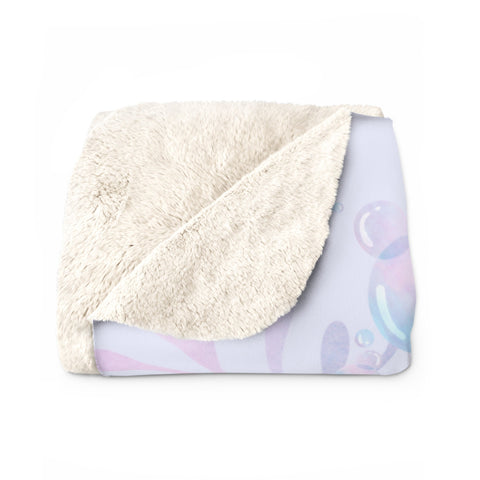 Image of USA Printed Custom Blanket - Minky Blanket, Sherpa Blanket, Fleece Blanket - The 10th Birthday Girl Mermaid Blanket