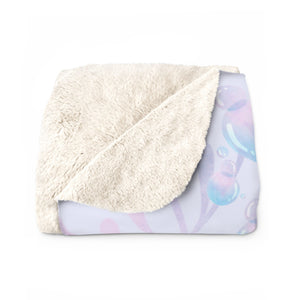 USA Printed Custom Blanket - Minky Blanket, Sherpa Blanket, Fleece Blanket - The 10th Birthday Girl Mermaid Blanket