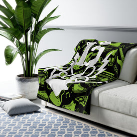 Personalized Birthday Blanket, Custom 13th Rock Birthday Boy Girl Blanket, Rock Blanket, Music Lover Blanket, Birthday Gift