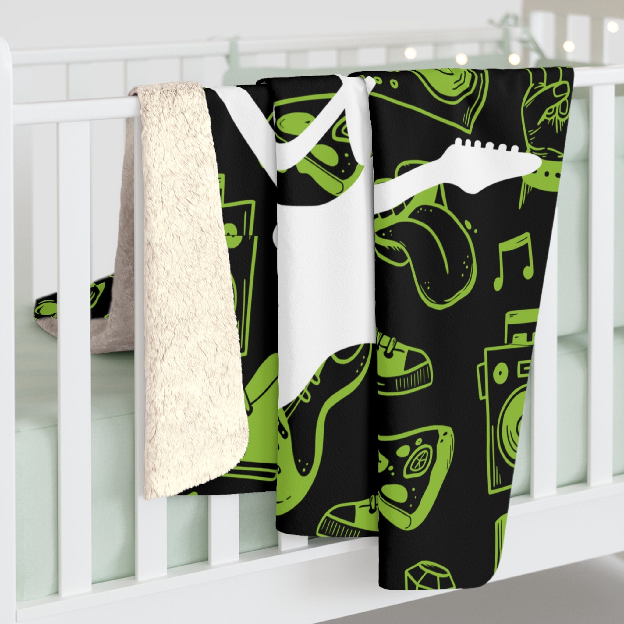 Personalized Birthday Blanket, Custom 13th Rock Birthday Boy Girl Blanket, Rock Blanket, Music Lover Blanket, Birthday Gift