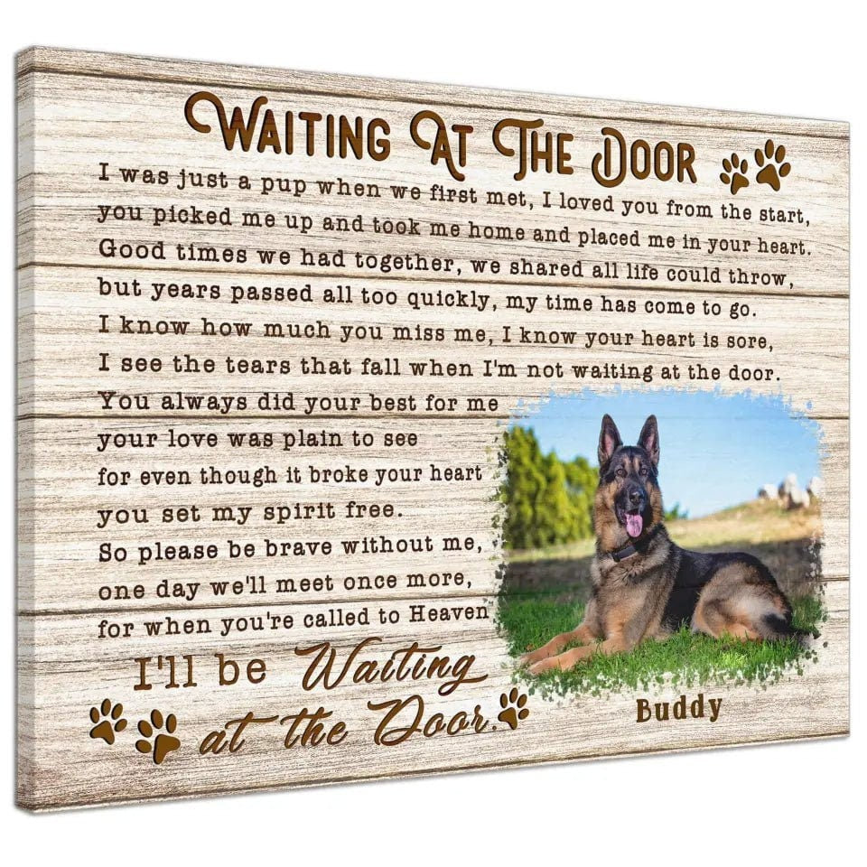 Personalized Photo Pet Memorial Framed Wall Art  Personalized Canvas Prints, Custom Photo, Sympathy Gifts, Dog Gifts, Memorial Pet Photo Gift