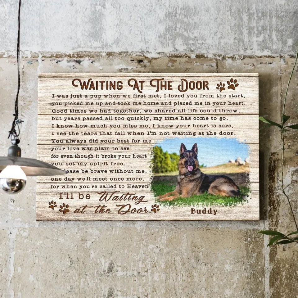 Personalized Photo Pet Memorial Framed Wall Art  Personalized Canvas Prints, Custom Photo, Sympathy Gifts, Dog Gifts, Memorial Pet Photo Gift