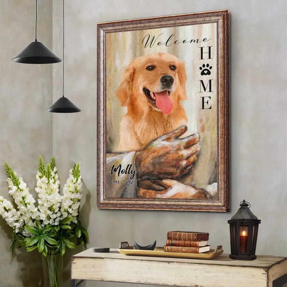 USA MADE Personalized Pet Memorial Gifts, Gifts To Remember A Pet, Custom Pet Memorial God Welcome Home