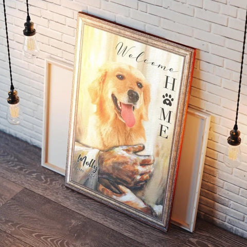 Image of USA MADE Personalized Pet Memorial Gifts, Gifts To Remember A Pet, Custom Pet Memorial God Welcome Home