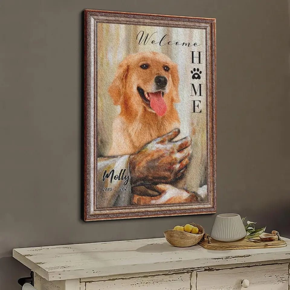 USA MADE Personalized Pet Memorial Gifts, Gifts To Remember A Pet, Custom Pet Memorial God Welcome Home