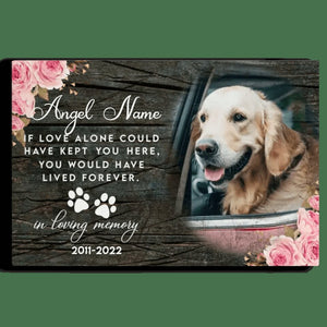 USA MADE Personalized Sympathy Dog Gifts For Pet Loss In Loving Memory