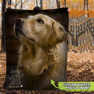 USA MADE Personalized Pet Photo Blanket | If Love Could Have Kept You Here Pet Photo Blanket, Pet Memory Gift| Custom Pet Picture Throw| Pet