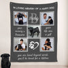 USA MADE Personalized Pet Blanket | Personalized Dog Blankets with Name, Custom Blanket with Photo of Pet, Pet Photo Throw, Dog Cat Mom Dad