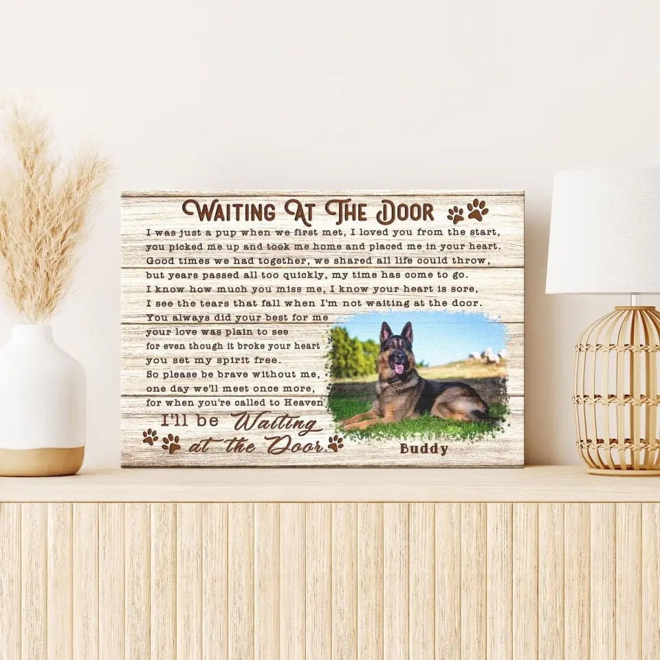 Personalized Photo Pet Memorial Framed Wall Art  Personalized Canvas Prints, Custom Photo, Sympathy Gifts, Dog Gifts, Memorial Pet Photo Gift