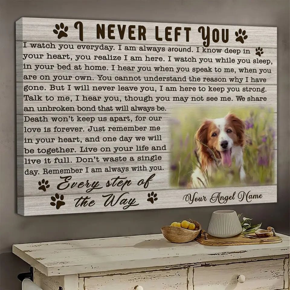 personalized dog canvas wall art