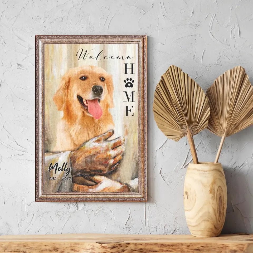 USA MADE Personalized Pet Memorial Gifts, Gifts To Remember A Pet, Custom Pet Memorial God Welcome Home