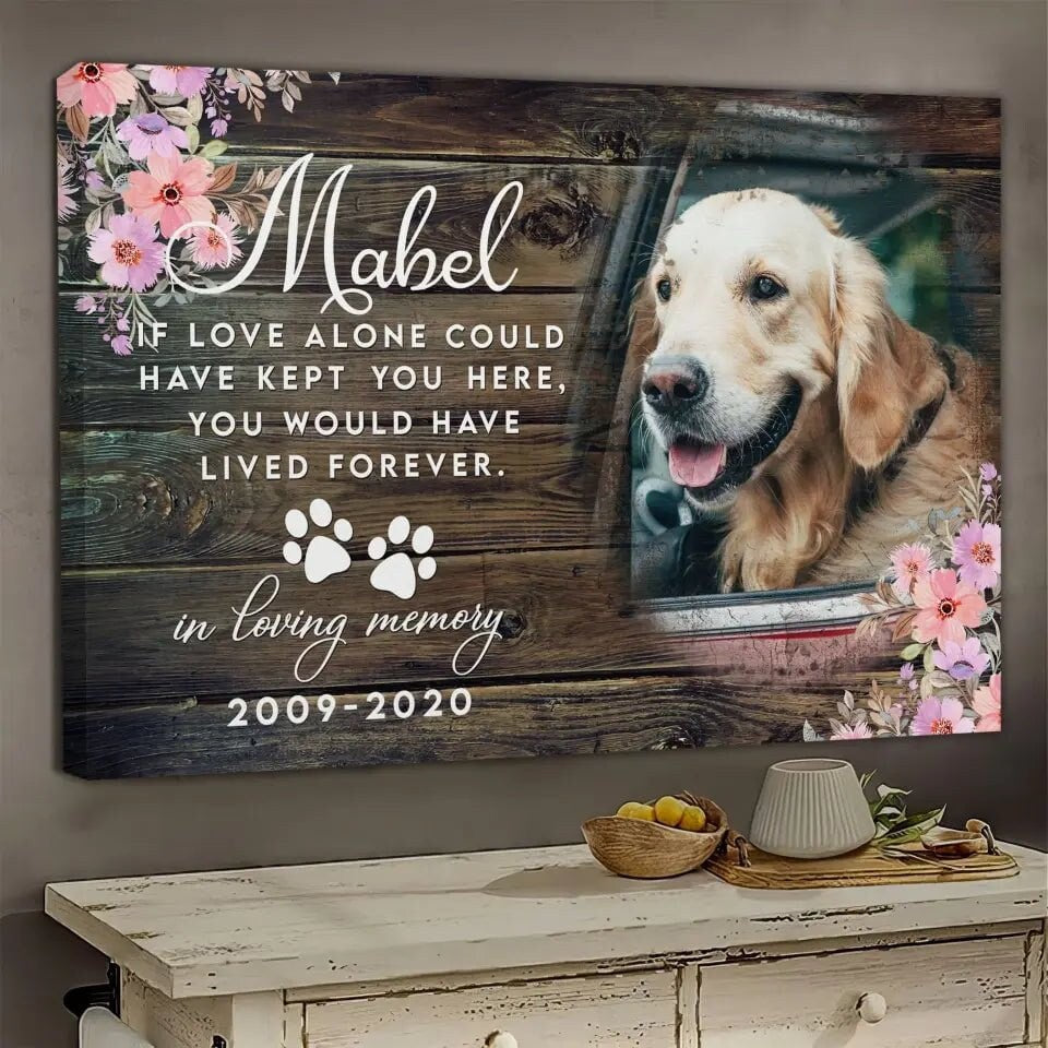 USA MADE Personalized Sympathy Dog Gifts For Pet Loss In Loving Memory