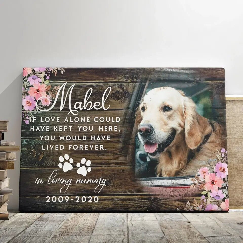 USA MADE Personalized Sympathy Dog Gifts For Pet Loss In Loving Memory