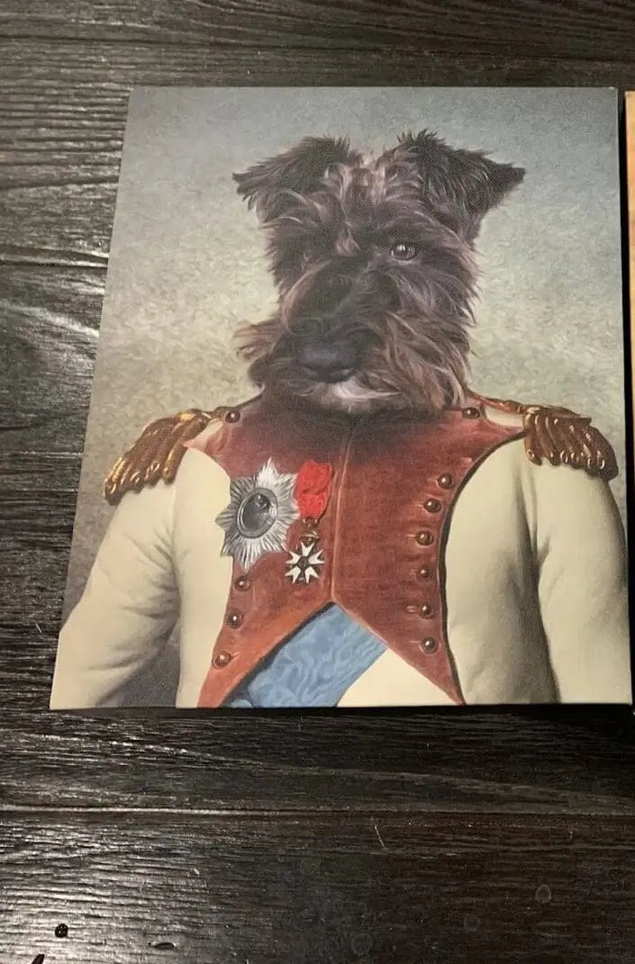 USA MADE Personalized Pet Portrait on Canvas, Poster or Digital Download | Baron D. Zert - Renaissance Inspired Custom Pet Portrait Canvas|