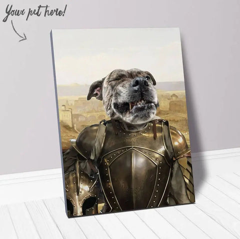 Image of USA MADE Personalized Pet Portrait on Canvas, Poster or Digital Download | General Mayhem - Renaissance Inspired Custom Pet Portrait Canvas|