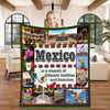 USA Print MEXICO Custom Blanket, Minky Blanket, Fleece Blanket, Sherpa Blanket, Throw Blanket, Gift for Mom Dad Her Him Kids, Christmas Gift