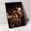 USA MADE The Legend Trio Custom Pet Portrait Personalized Dog Cat Canvas, Poster, Digital Download Wallarts | Customized Pet Gifts