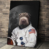 USA MADE The Moon Walker Custom Pet Portrait Personalized Dog Cat Canvas, Poster, Digital Download Wallarts | Customized Pet Gifts