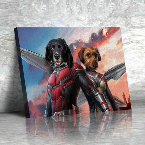 Image of USA MADE The Ant Couple/ The Ant King & Queen Custom Pet Portrait Customized | Personalized Pet Portrait Canvas, Poster, Digital Download Wa