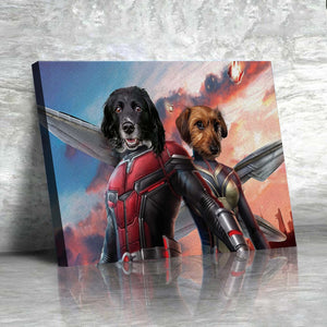 USA MADE The Ant Couple/ The Ant King & Queen Custom Pet Portrait Customized | Personalized Pet Portrait Canvas, Poster, Digital Download Wa
