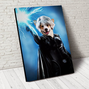 USA MADE Storm Pawer Custom Pet Portrait Customized | Personalized Pet Portrait Canvas, Poster, Digital Download Wallarts | Put Your Pet On