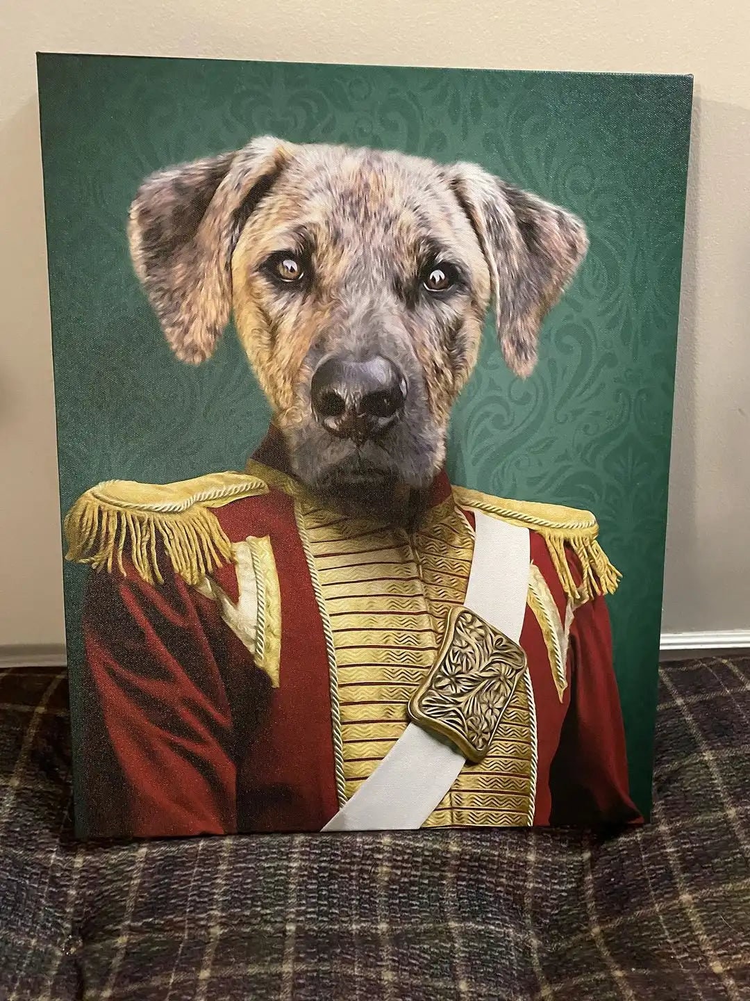 USA MADE Personalized Pet Portrait on Canvas, Poster or Digital Download | Duke of Pork - Royalty & Renaissance Inspired Custom Pet Portrait