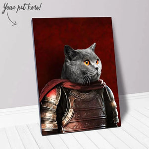 USA MADE Personalized Pet Portrait on Canvas, Poster or Digital Download | Sir Tendoom - Game of Thrones Inspired Custom Pet Portrait Canvas