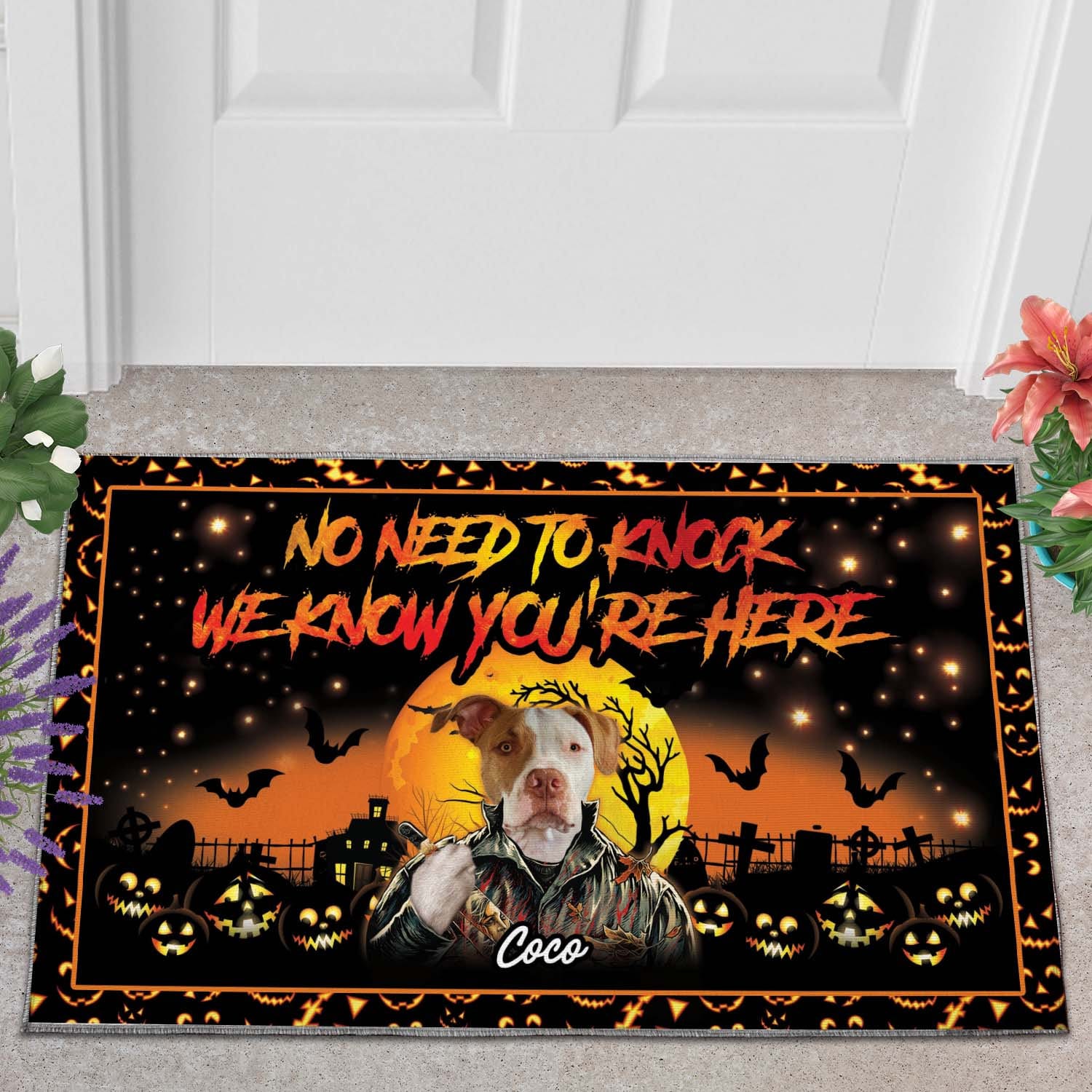 The Knifepaw No Need To Knock Custom 1 Pet Doormat