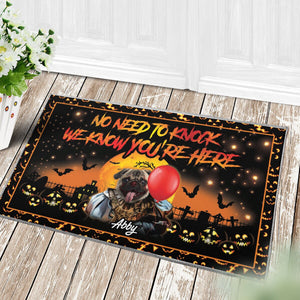 USA MADE ITpaw No Need To Knock Custom 1 Pet Doormat | Personalized Pet Doormat, Floormat, Kitchenmat Home Decor