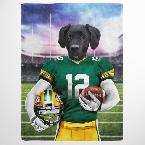 Image of USA MADE Personalized Pet Blanket | The Pawcker - Custom Pet Soccer Blanket, Pet Photo Throw, Dog Cat Mom Dad Gifts | Custom Pet Lover Gifts