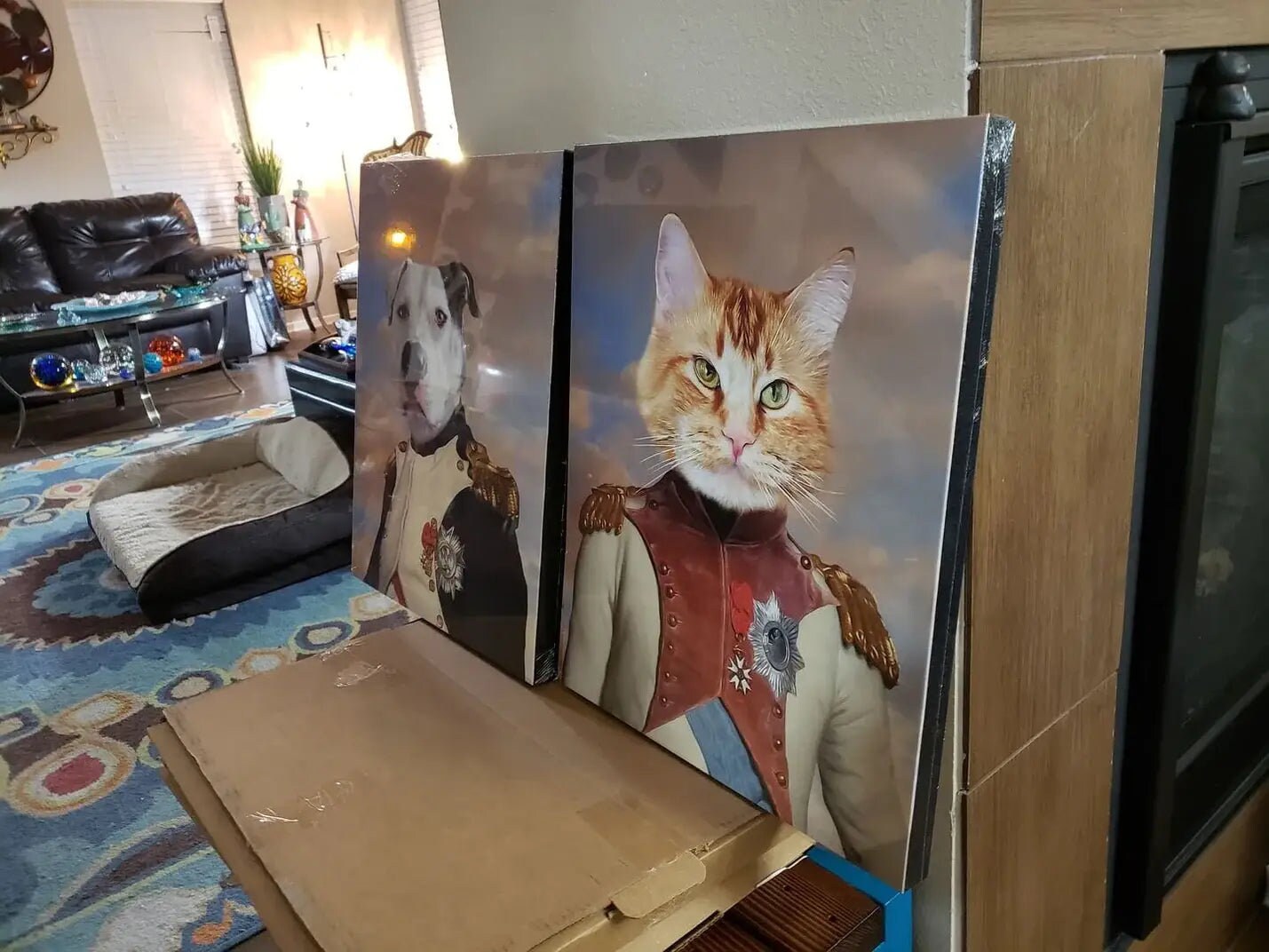 USA MADE Personalized Pet Portrait on Canvas, Poster or Digital Download | Baron D. Zert - Renaissance Inspired Custom Pet Portrait Canvas|