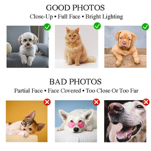 USA MADE The Ambassador Custom Pet Portrait Personalized Dog Cat Canvas, Poster, Digital Download Wallarts | Customized Pet Gifts
