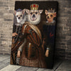 USA MADE The Trio Custom Pet Portrait Personalized Dog Cat Canvas, Poster, Digital Download Wallarts | Customized Pet Gifts