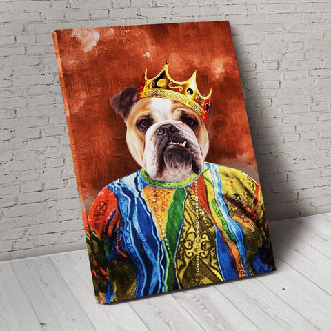Image of USA MADE The Notorious Mr. Big Custom Pet Portrait Personalized Dog Cat Canvas, Poster, Digital Download Wallarts | Customized Pet Gifts
