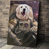 USA MADE The Astronaut Custom Pet Portrait Personalized Dog Cat Canvas, Poster, Digital Download Wallarts | Customized Pet Gifts