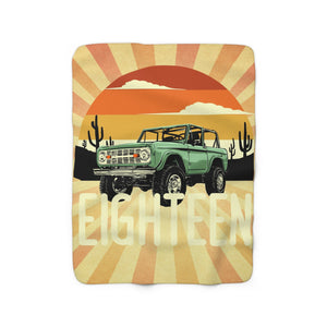 USA Printed Custom Birthday Blanket | 18 Year Old Blanket, Truck Blanket, Personalized Blanket, Gift for Her, Gift for Him, Birthday Gifts